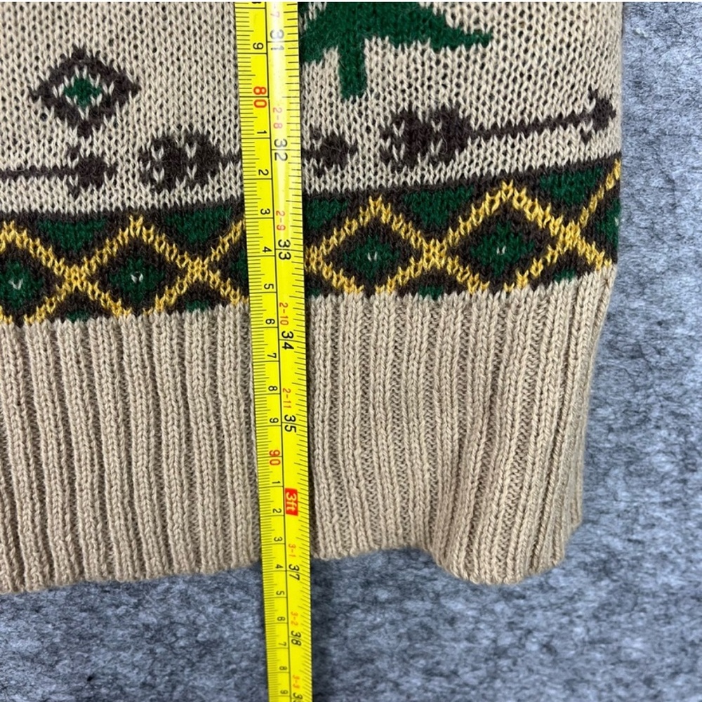 NWT Kiel James Patrick Cozy Cabin Sweater Dress Medium Moose Winter Holidays New - Picture 5 of 7